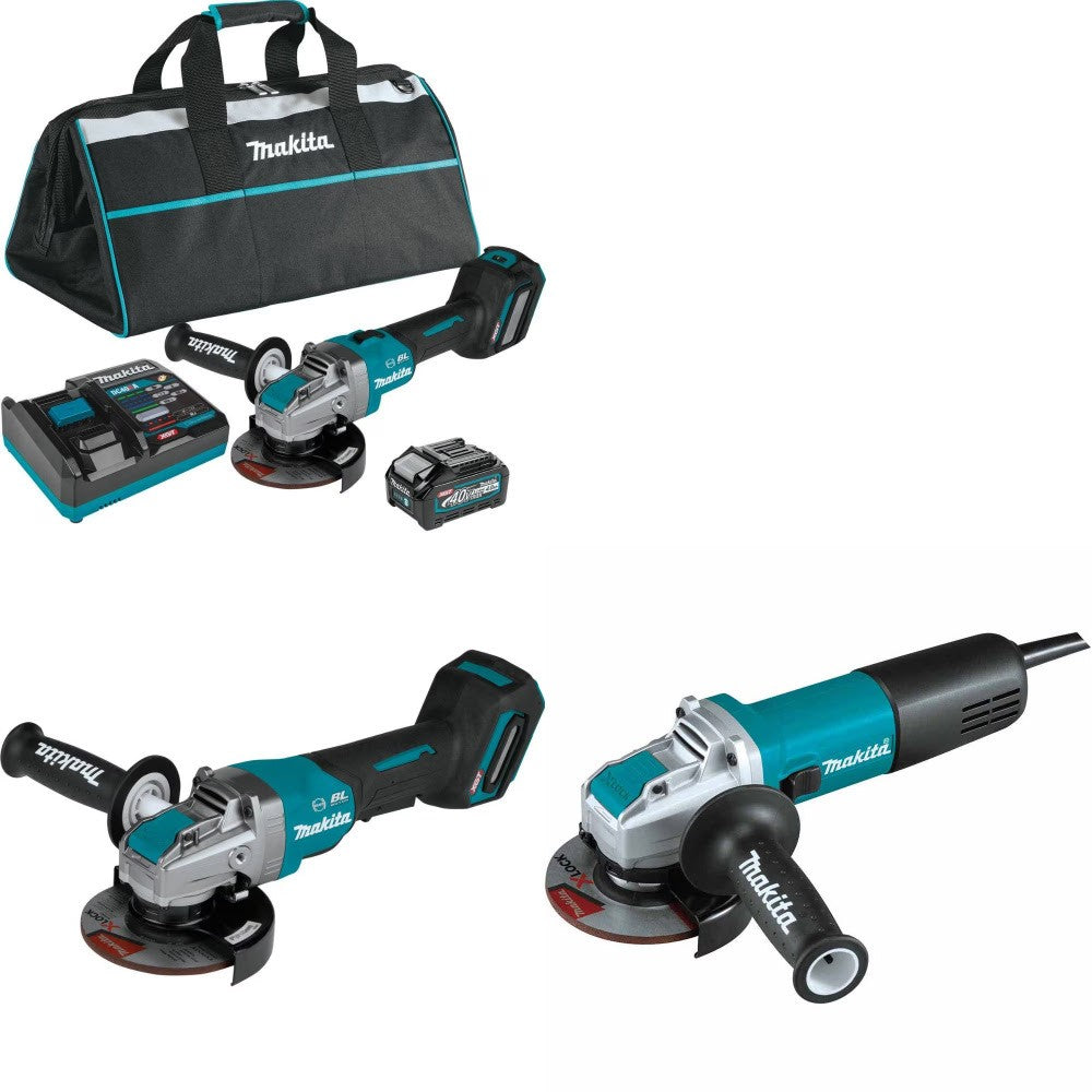 Makita GAG11M1 X-LOCK Grinder Kit W/ GAG13Z and FREE GA4570