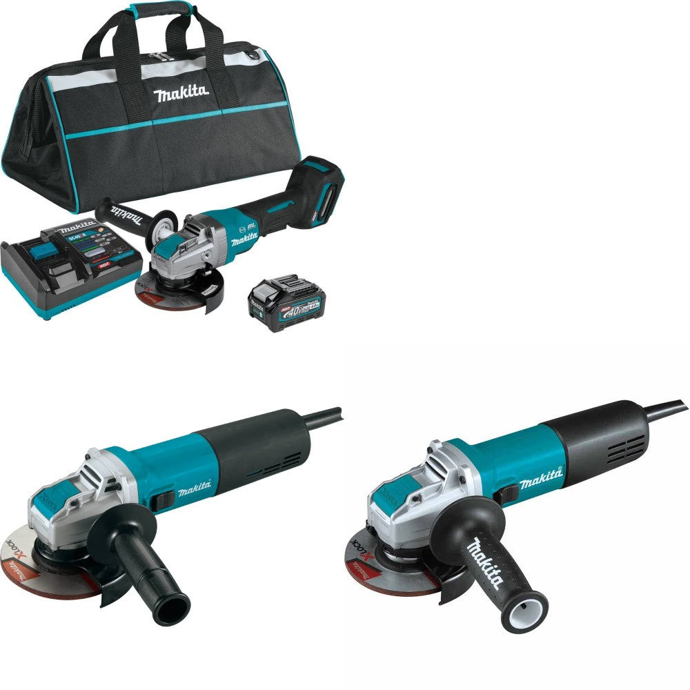Makita GAG13M1 Angle Grinder Kit W/ GA5080 Grinder and FREE GA4570