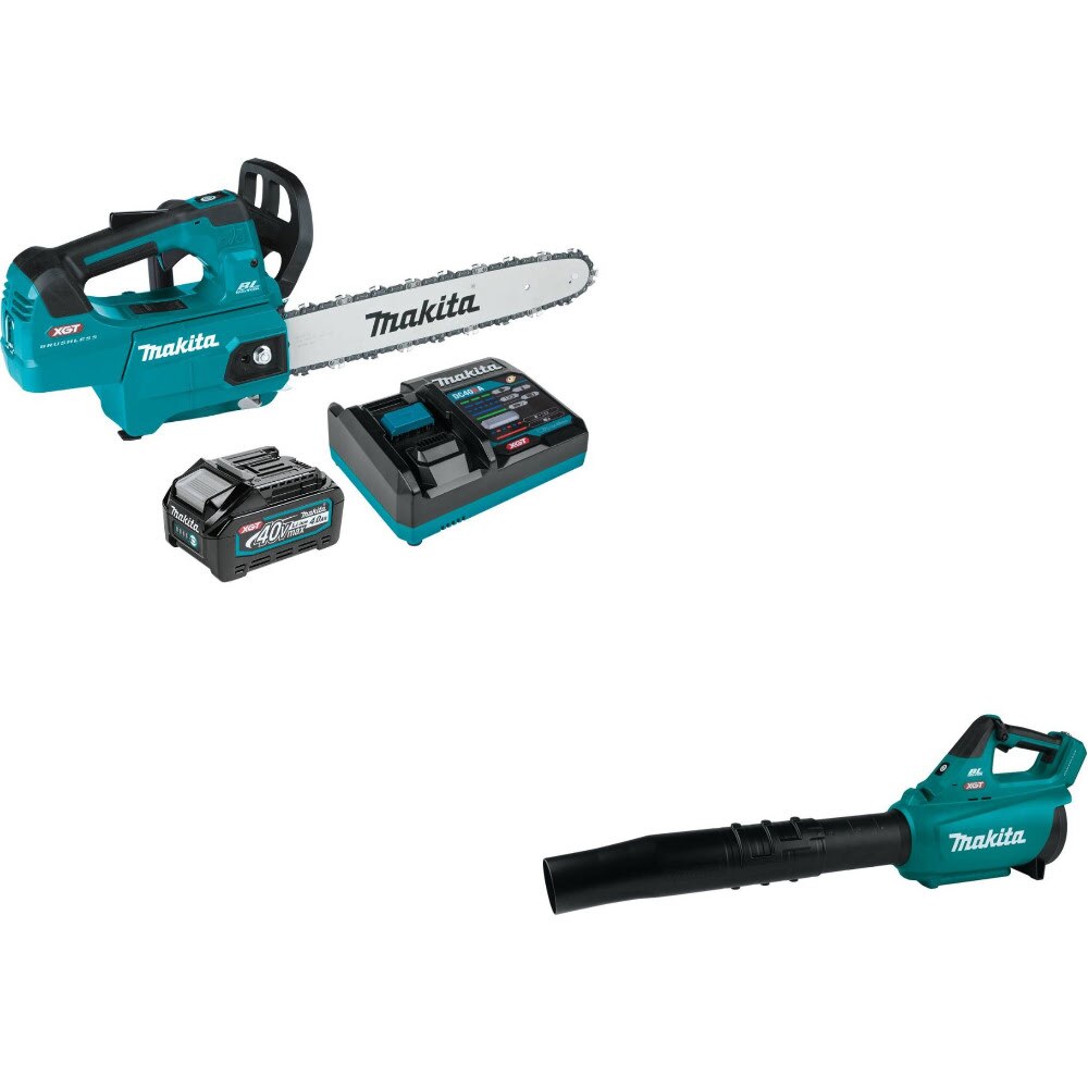 Makita GCU02M1 40V Top Handle Chain Saw Kit W/ FREE GBU01Z Blower