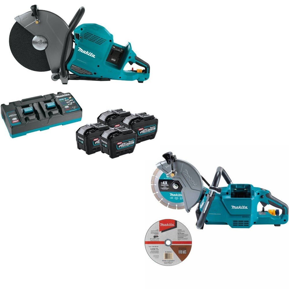 Makita GEC01PL4 14in Power Cutter Kit W/ FREE GEC03Z 9in Cutter