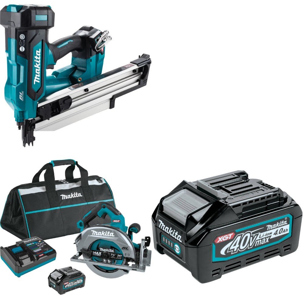 Makita Framing Nailer Kit W/ Circular Saw Kit and FREE 4.0Ah Battery