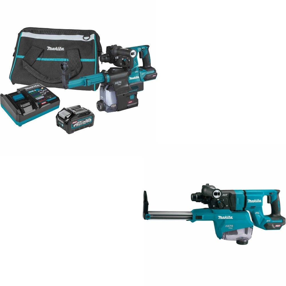 Makita GRH01M1W Rotary Hammer Kit W/ FREE GRH07ZW D-Handle