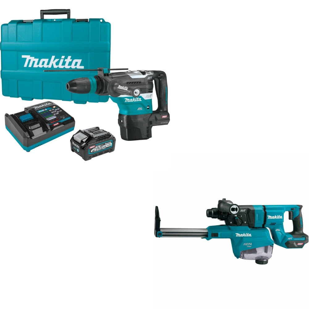 Makita GRH05M1 Rotary Hammer Kit W/ FREE GRH07ZW D-Handle Hammer