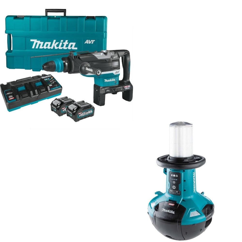 Makita GRH06PM 2" Rotary Hammer Kit W/ FREE ML010G Upright LED Light