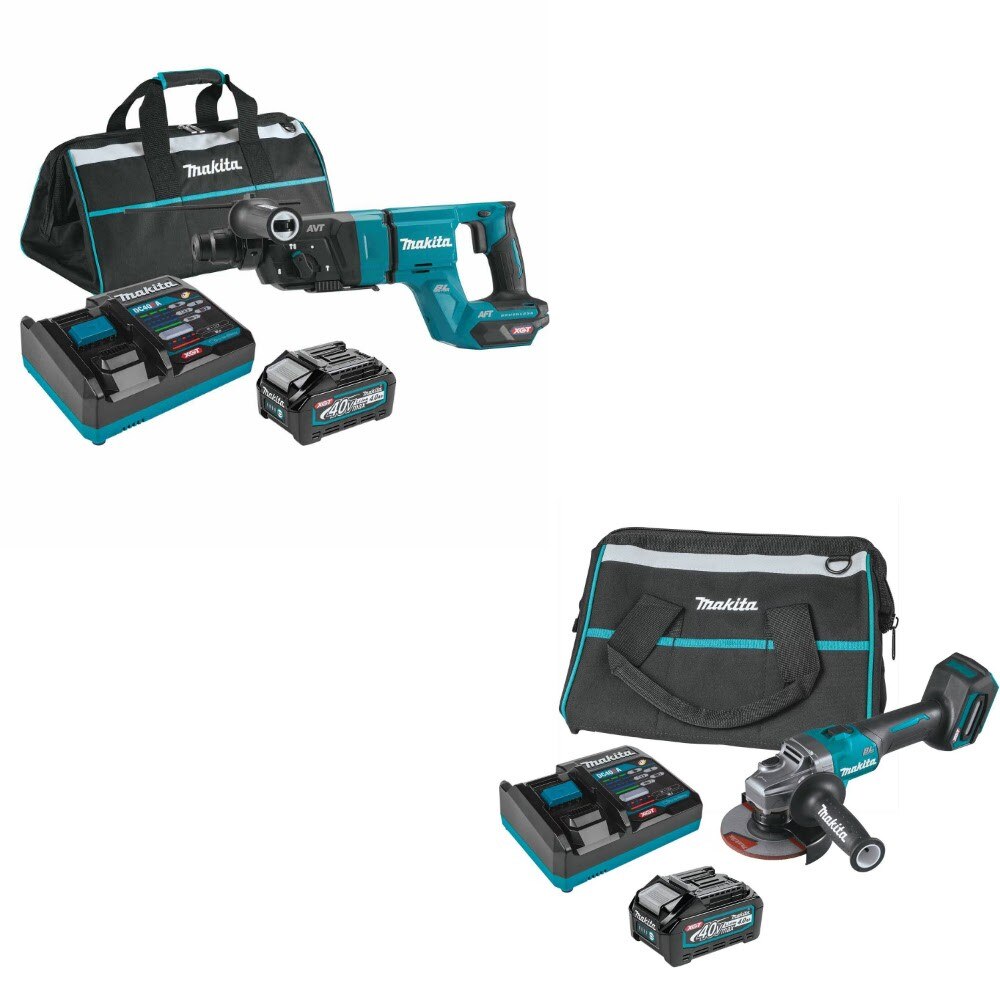 Makita GRH07M1 Rotary Hammer Kit W/ FREE GAG01M1 Angle Grinder