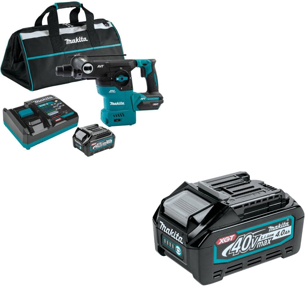 Makita GRH08M1 40V Rotary Hammer Kit W/ FREE BL4040 4.0Ah Battery