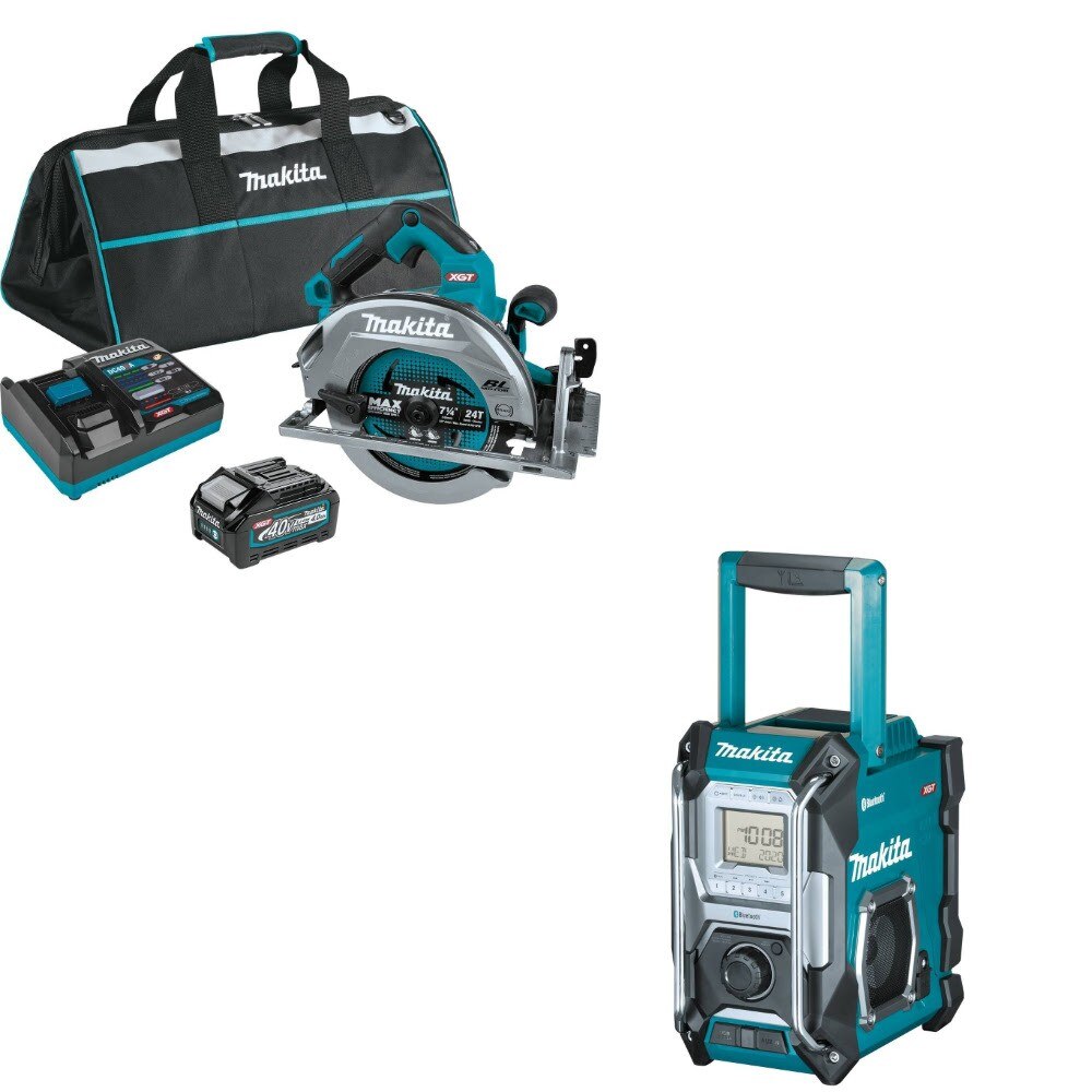 Makita GSH01M1 Circular Saw Kit W/ FREE GRM02 Job Site Radio