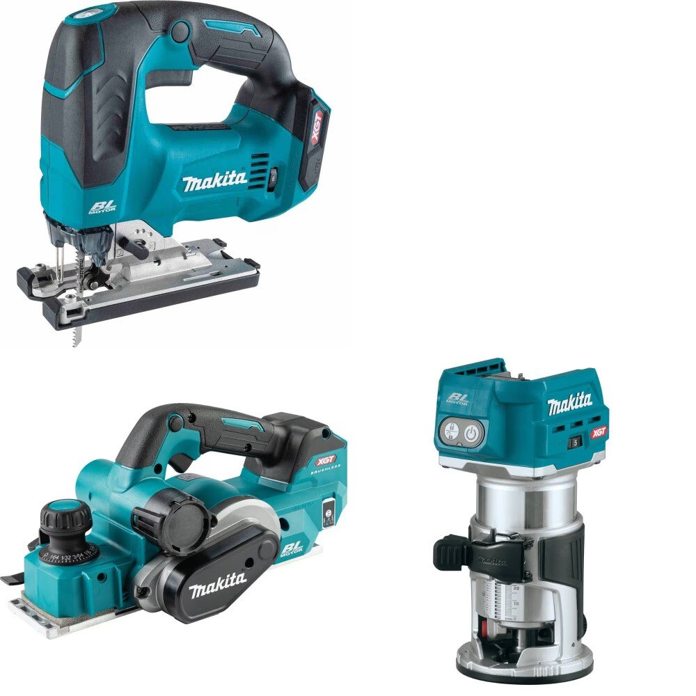 Makita GVJ02Z Jig Saw Kit W/ GPK01Z Planer and FREE GTR01Z Router
