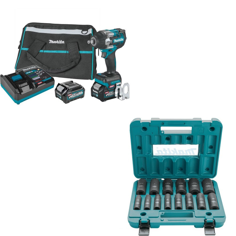 Makita GWT07D Impact Wrench Kit W/ FREE A-96372 Socket Set