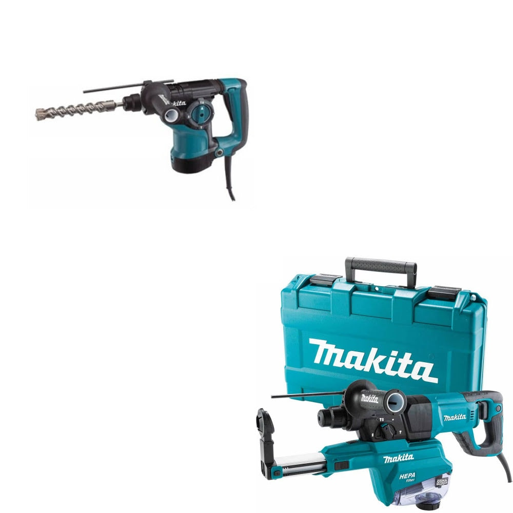 Makita HR2811F Rotary Hammer Kit W/ FREE HR2663 AVT Rotary Hammer