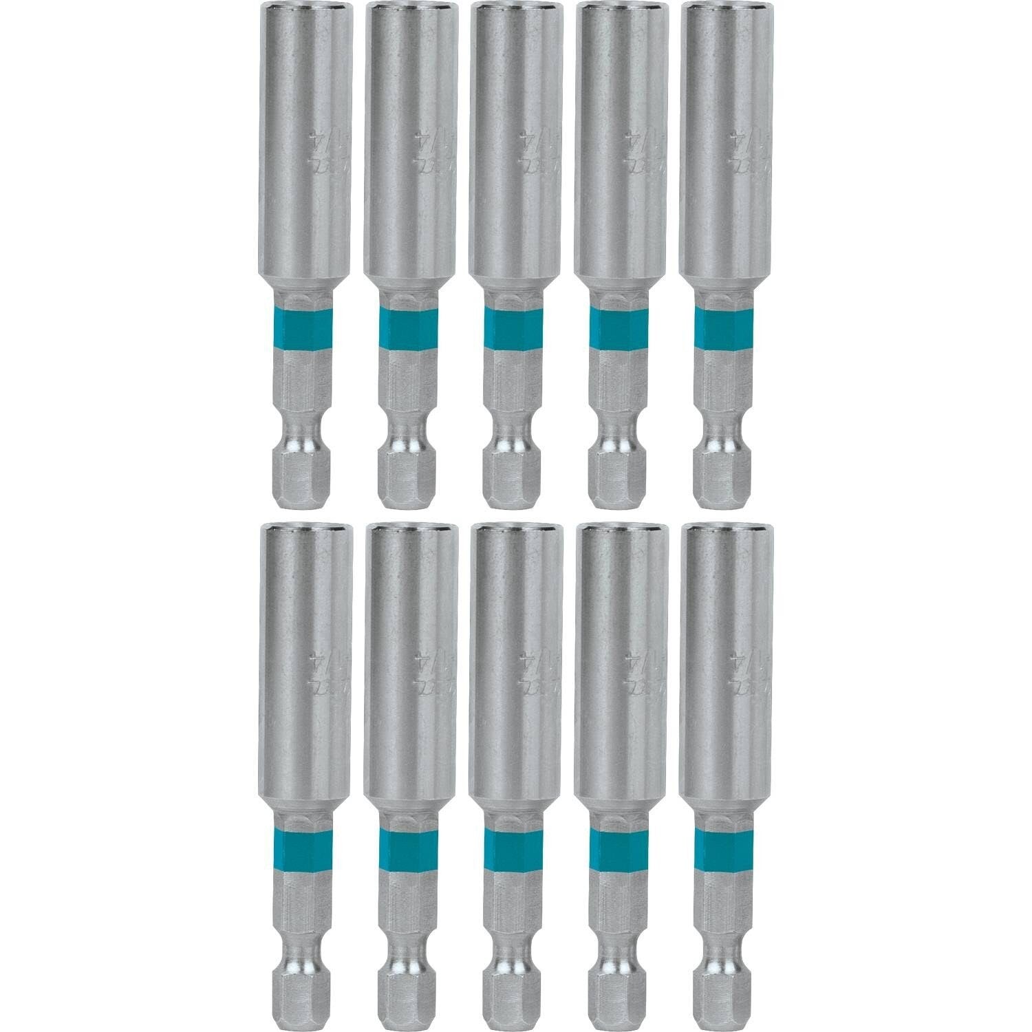 Makita A-96986 ImpactX 2-3/8" One Piece Magnetic Insert Bit Holder, 10/pk