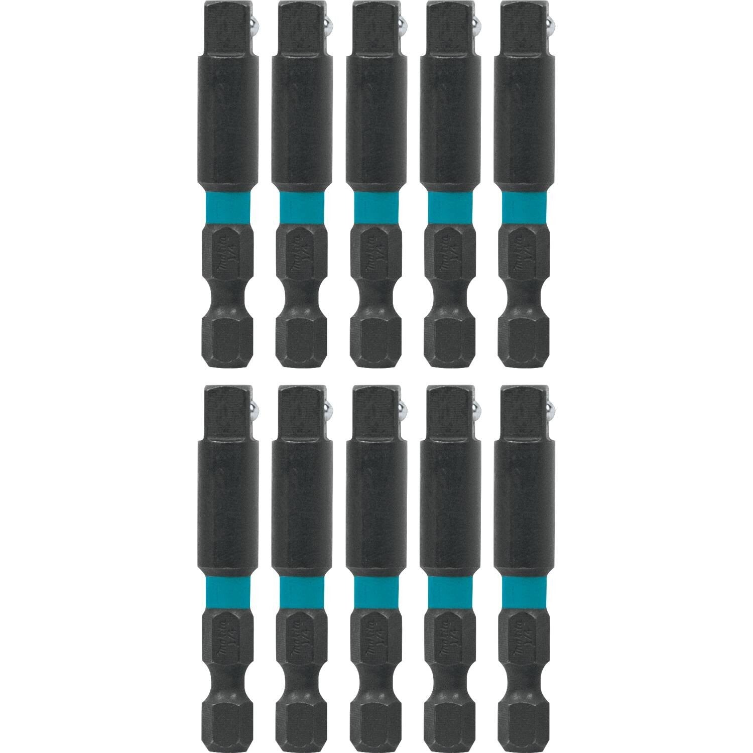 Makita A-99362 ImpactX 1/4" x 2" Socket Adapter, 10/pk, Bulk