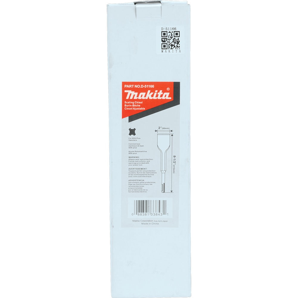 Makita D-51166 2" x 8-1/2" Scaling Chisel, SDS-PLUS - 5