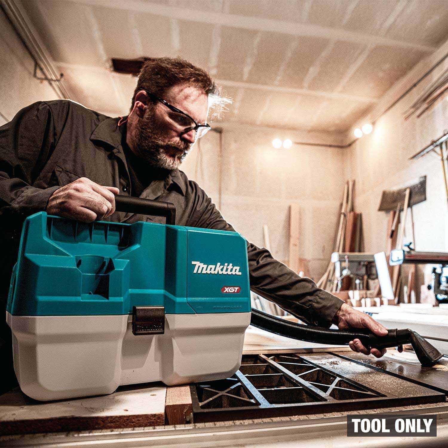 Makita GCV14Z 40V max XGT Brushless Cordless 2 Gallon HEPA Wet/Dry Dust Extractor/Vacuum, Tool Only - 15