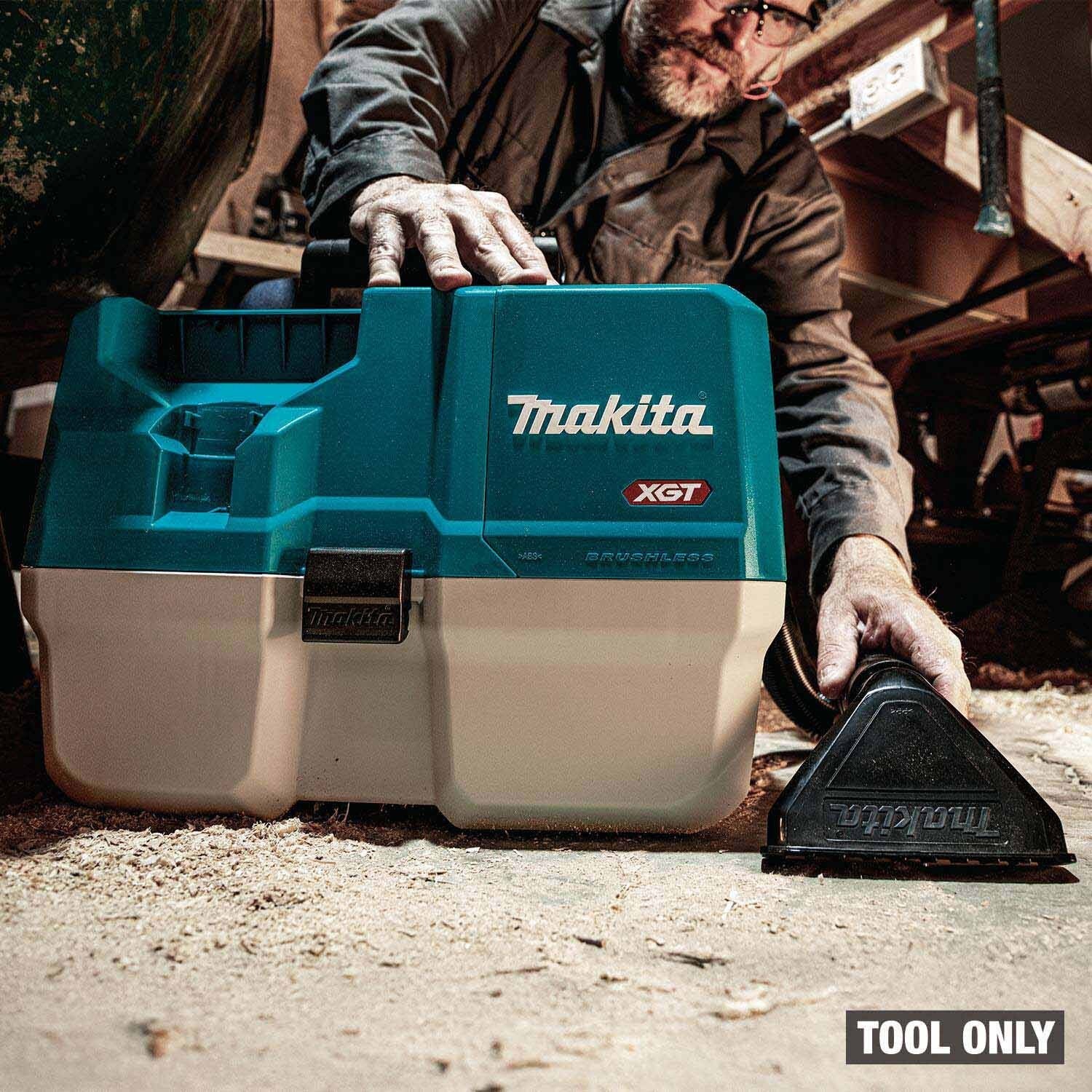 Makita GCV14Z 40V max XGT Brushless Cordless 2 Gallon HEPA Wet/Dry Dust Extractor/Vacuum, Tool Only - 16