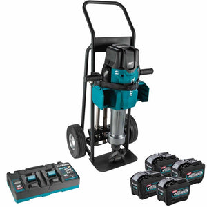 Makita GMH04PL4X 80V max XGT Brushless 70 lb. 1-1/8" Hex AVT Breaker Hammer Kit w/ 4 Batt (8.0Ah)