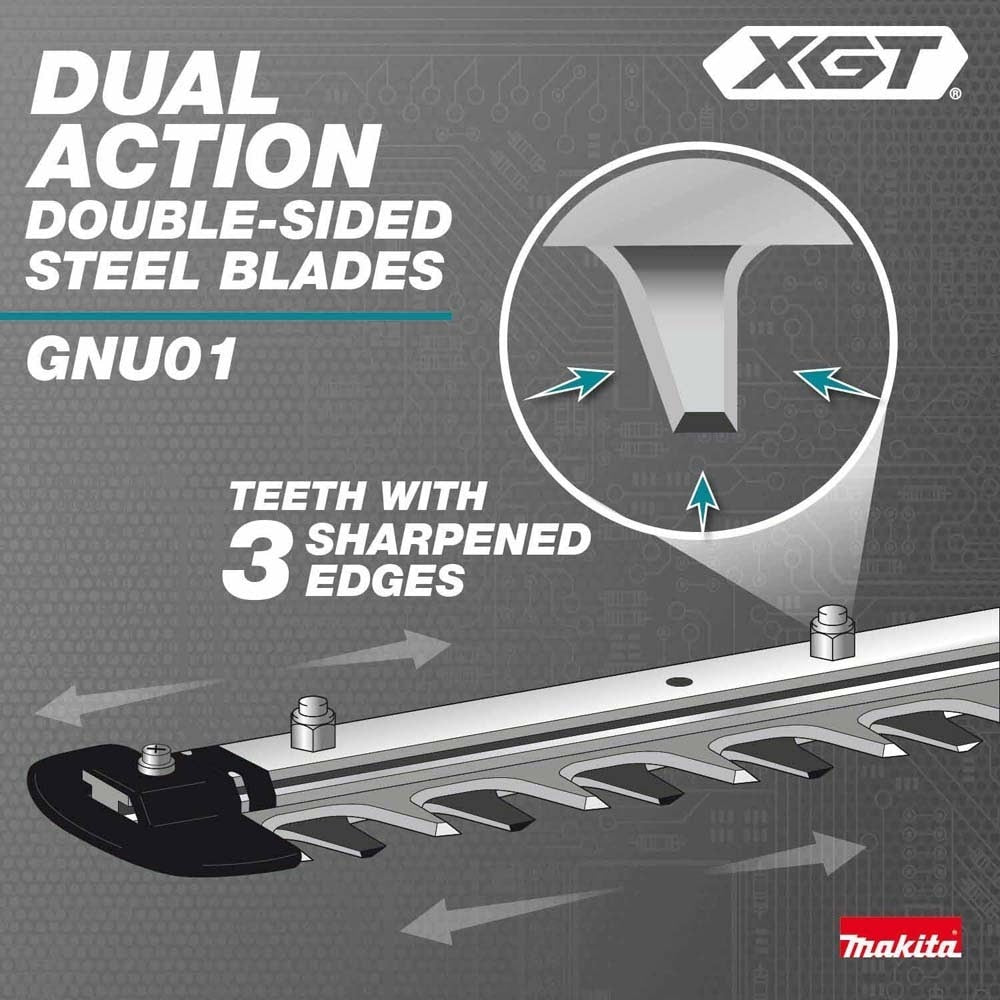 Makita GNU01M1 40V max XGT Brushless Cordless 24" Articulating Pole Hedge Trimmer Kit (4.0Ah) - 17