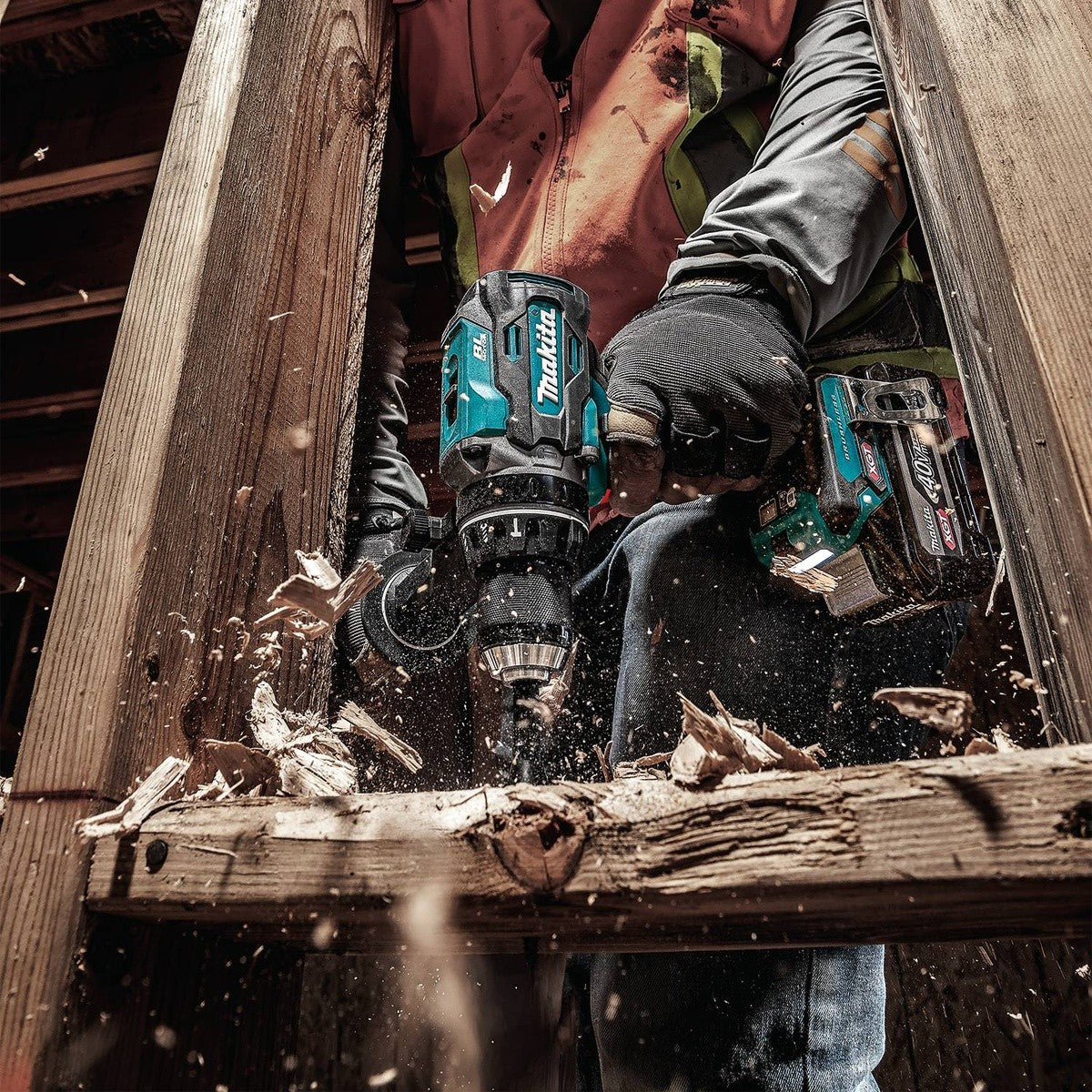 Makita GT202SU1D1 40V max XGT Brushless Cordless 2-Pc Combo Kit with Hammer Driver-Drill and Impact Driver (2 Batteries) - 8