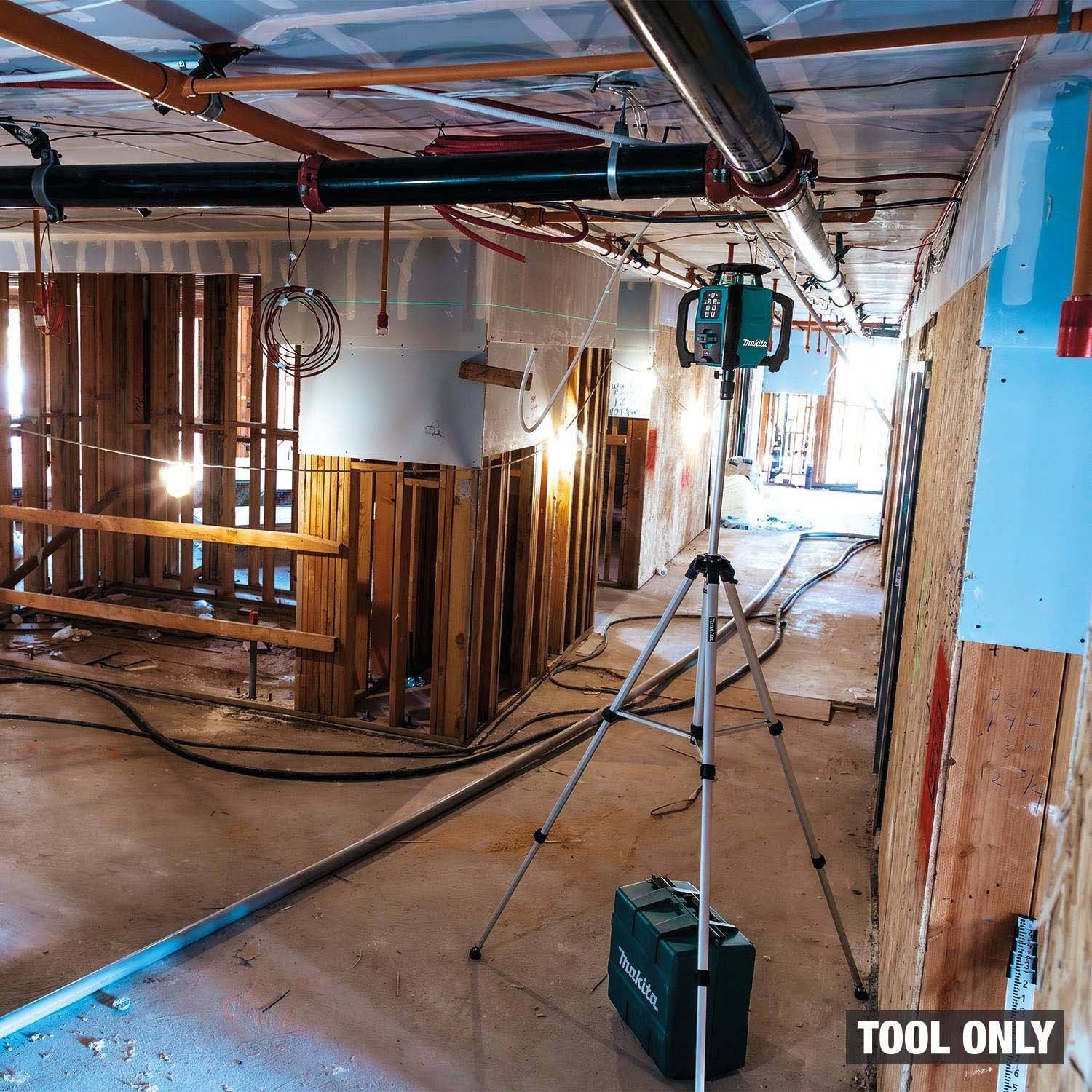 Makita SKR001Z 18V LXT Green Dual Slope 360 Degree Rotary Laser Level 2600 ft with Case (Tool Only) - 16