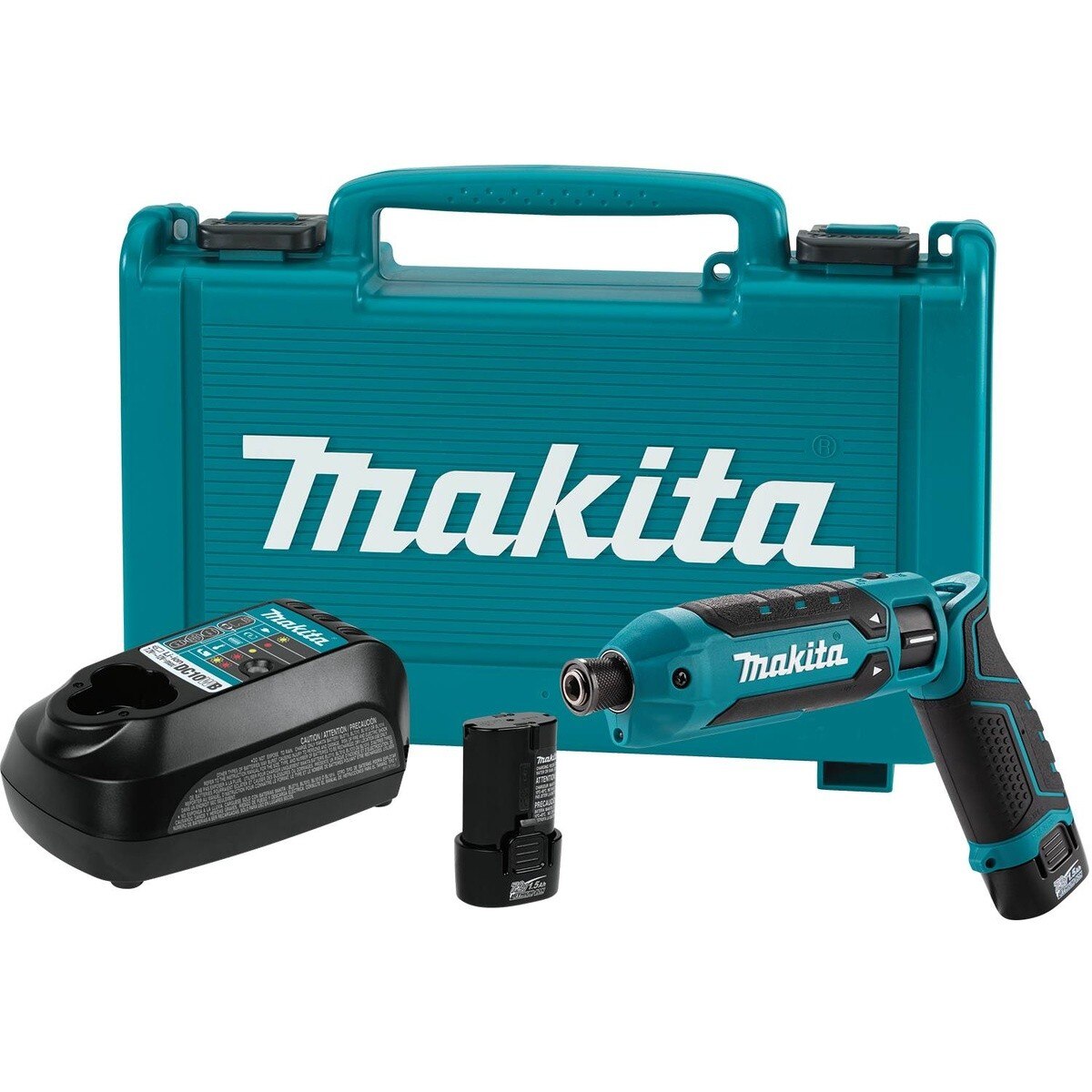 Makita TD023DSE 7.2V Lithium-Ion 1/4" Hex Impact Driver Kit with Charger and Case (2 Batteries) - 4