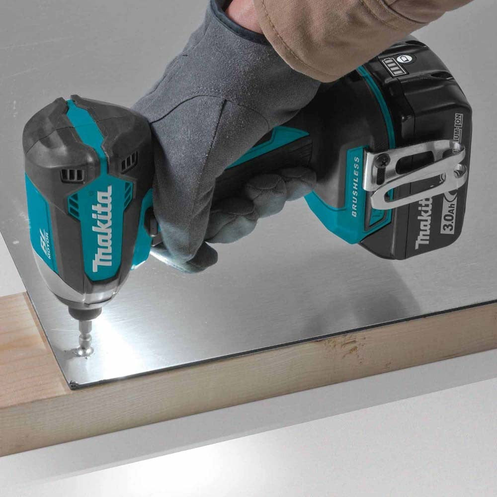 Makita XDT131X2 18V LXT Lithium-Ion Brushless Cordless 2 Pc. Combo Kit, XDT13Z, DML186W, bag (3.0Ah) - 13