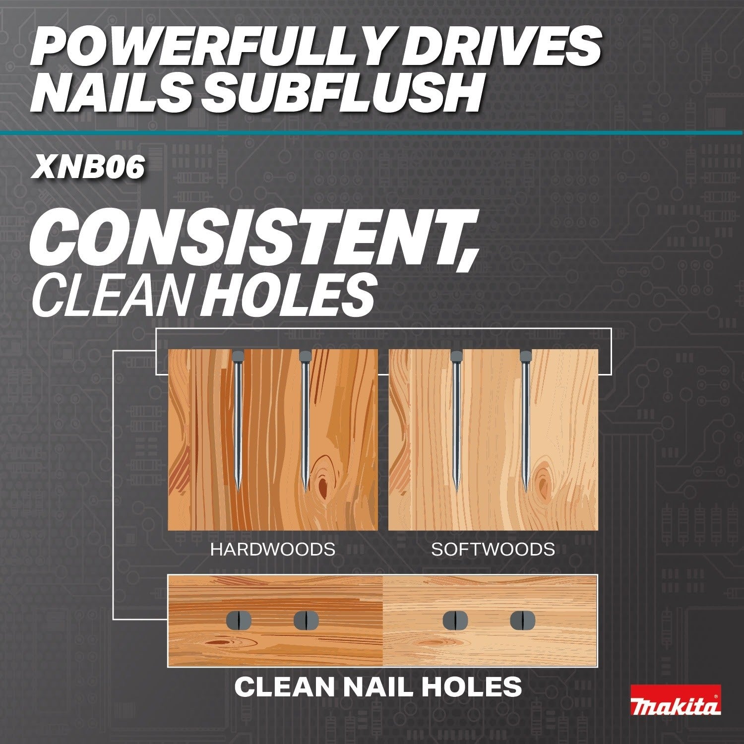 Makita XNB06Z 18V LXT Lithium-Ion Brushless Cordless 2-1/2” Angled Finish Nailer, 16 Gauge, Tool Only - 7