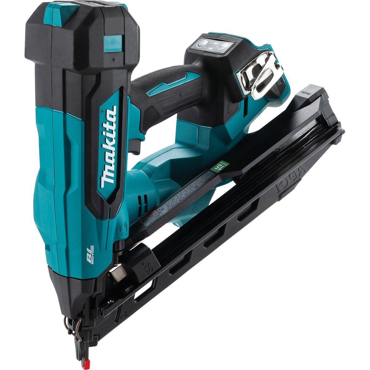 Makita XNB08Z 18V LXT Lithium-Ion Brushless Cordless 2-1/2" Angled Finish Nailer 15 Ga. (Tool Only)