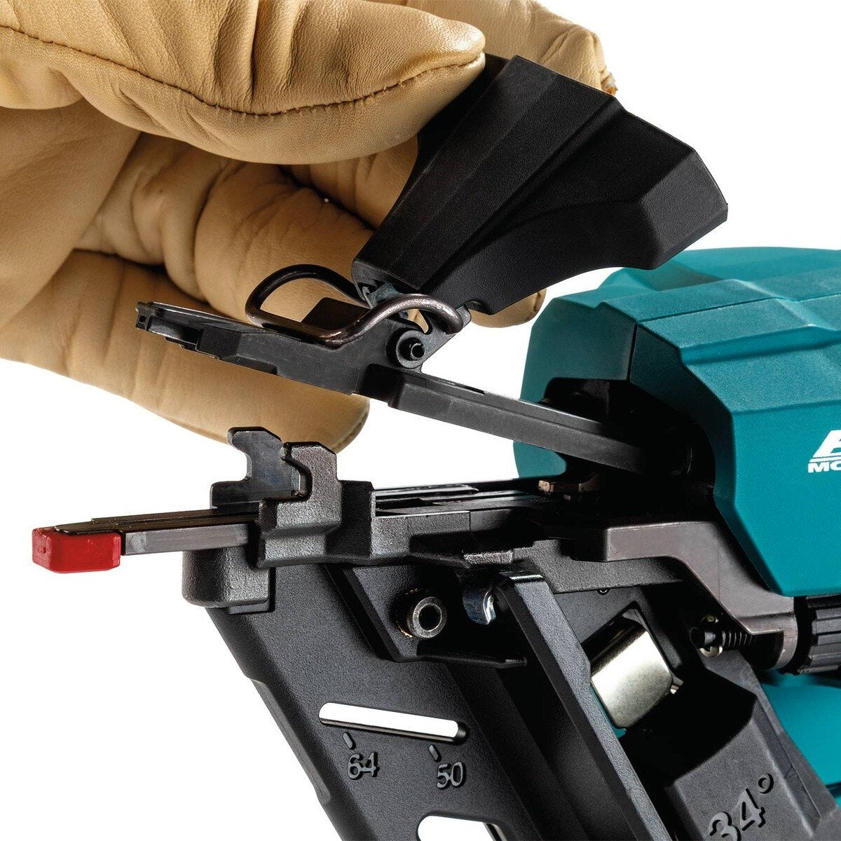 Makita XNB08Z 18V LXT Lithium-Ion Brushless Cordless 2-1/2" Angled Finish Nailer 15 Ga. (Tool Only) - 7