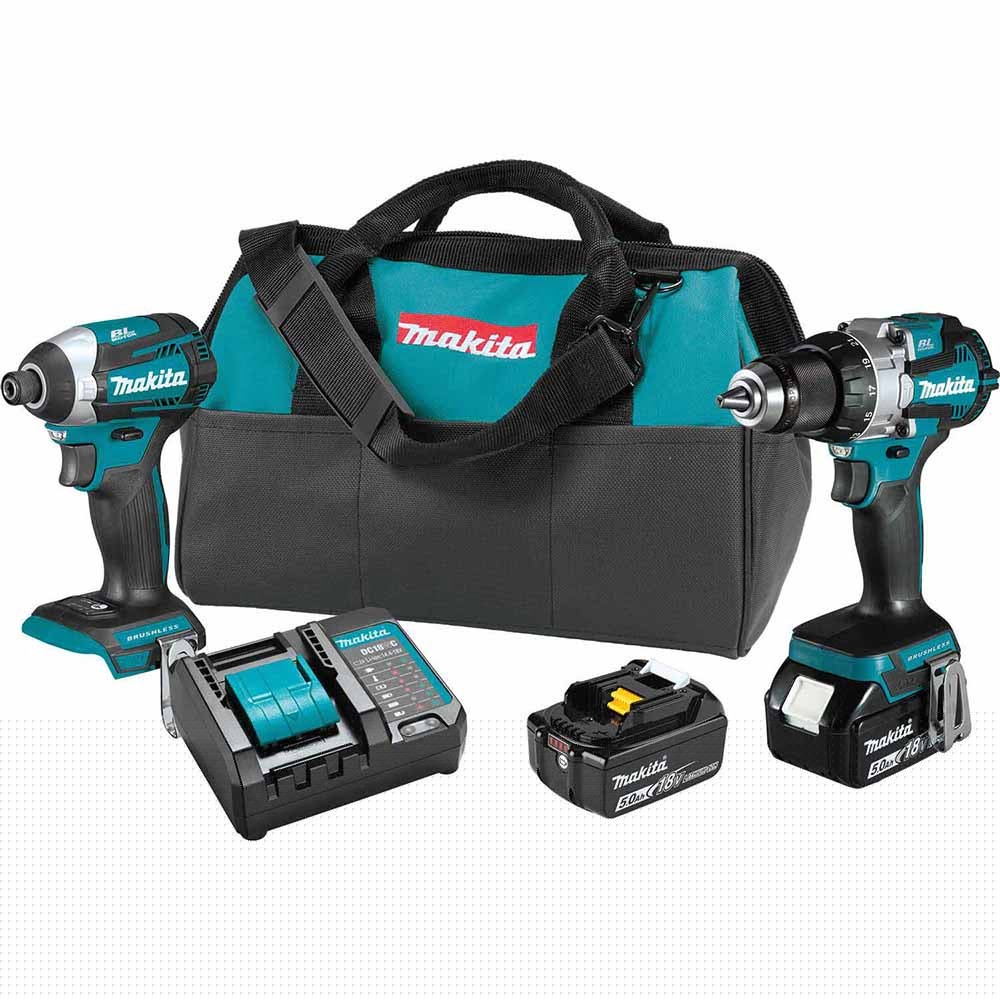 Makita XT296ST 18V LXT Lithium-Ion Brushless Cordless 2-Pc. Combo Kit (5.0Ah)