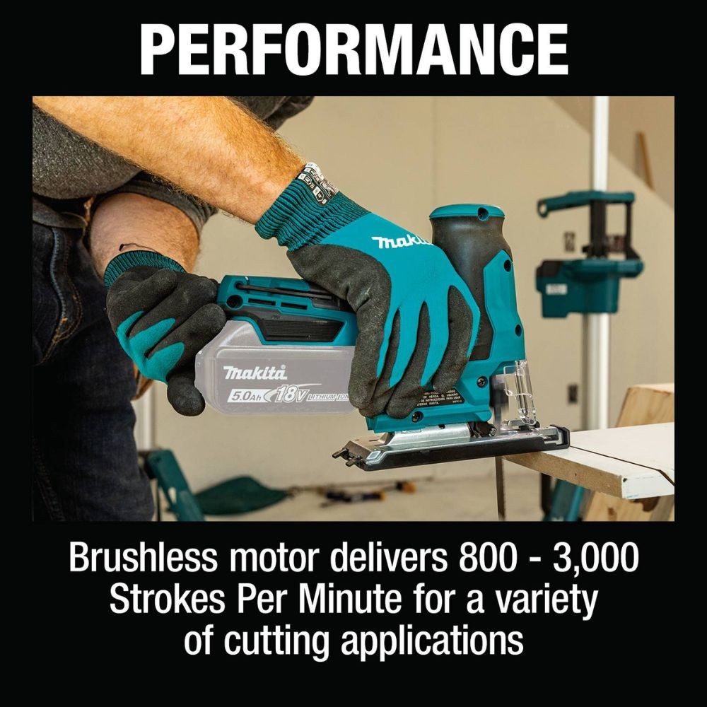 Makita XVJ05Z 18V LXT Lithium-Ion Brushless Cordless Barrel Grip Jig Saw, Tool Only - 17