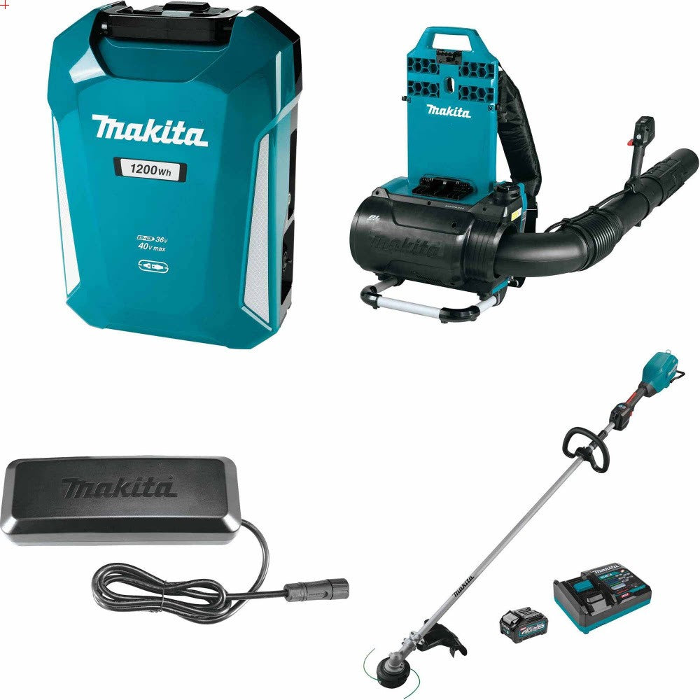 Makita PDC1200 Power Supply Kit W/ Blower and Charger and FREE Trimmer Kit