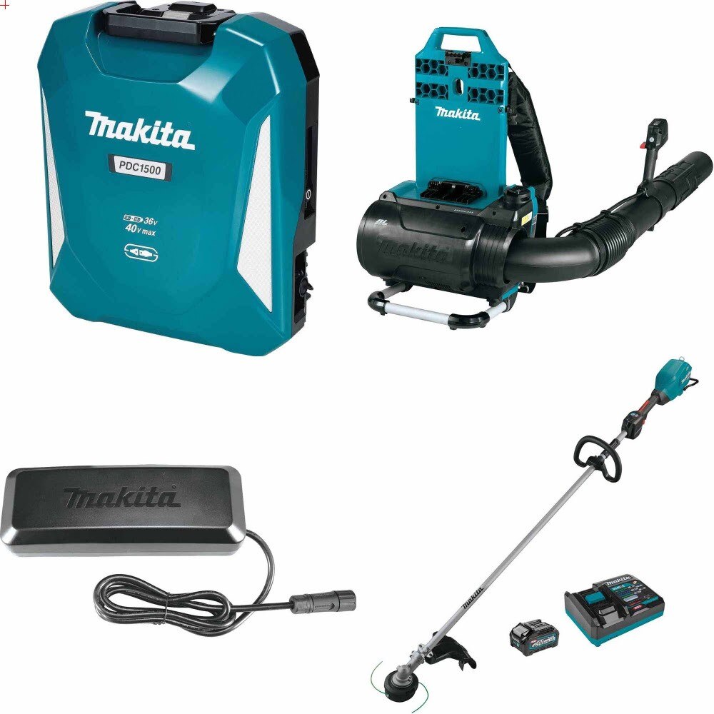 Makita PDC1500 Power Supply Kit W/ Blower, Charger and FREE Trimmer