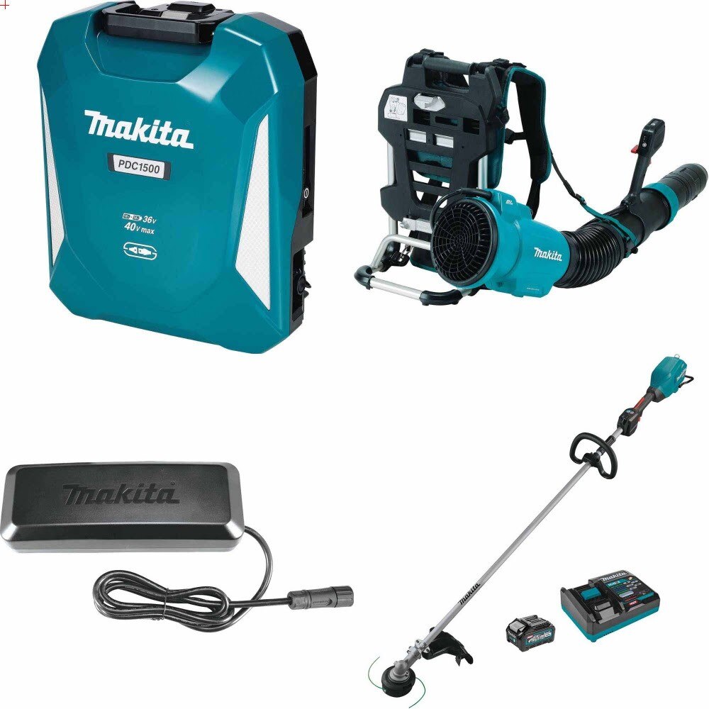 Makita PDC1500 Power Supply Kit W/ Blower, Charger and FREE Trimmer