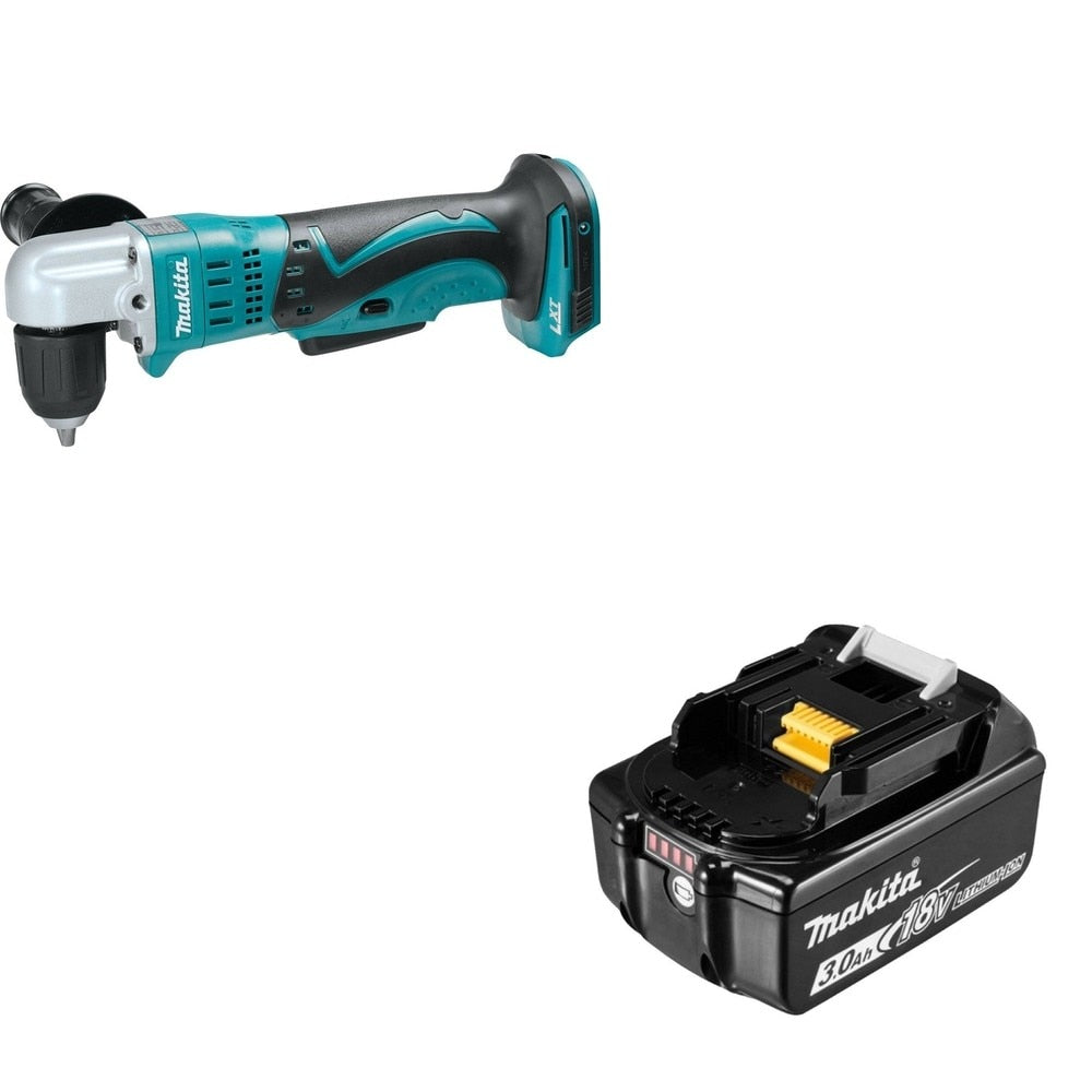 Makita XAD02Z 18V LXT Li-Ion 3/8" Angle Drill W/ BL1830B 18V LXT Lithium-Ion 3.0Ah Battery