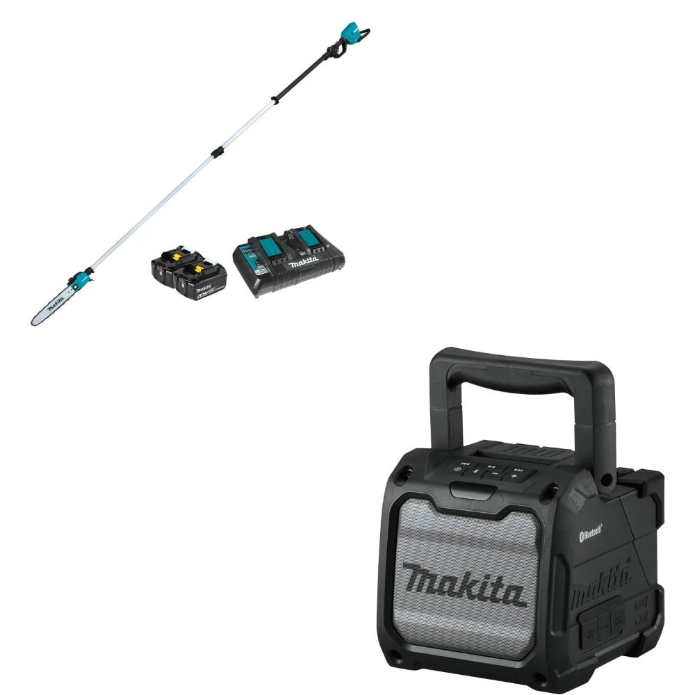 Makita XAU02PTB Telescoping Pole Saw Kit W/ FREE XRM08B Job Site Speaker