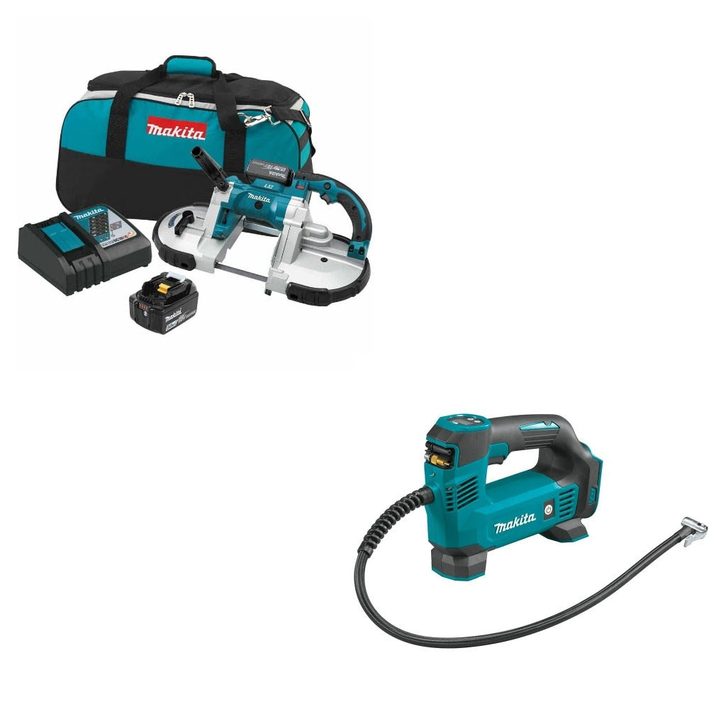 Makita XBP02TX Band Saw Kit W/ FREE DMP180ZX 18V Inflator