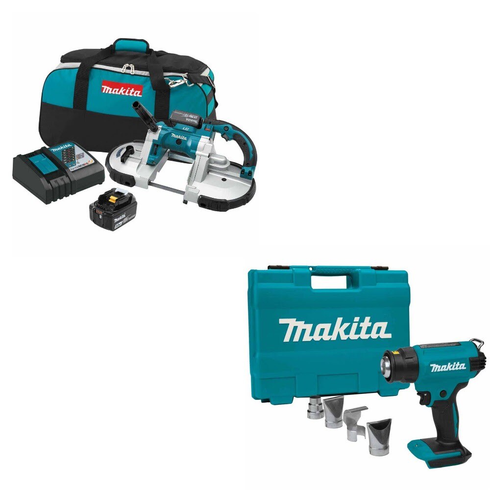 Makita XBP02TX Band Saw Kit W/ FREE XGH01ZK Heat Gun