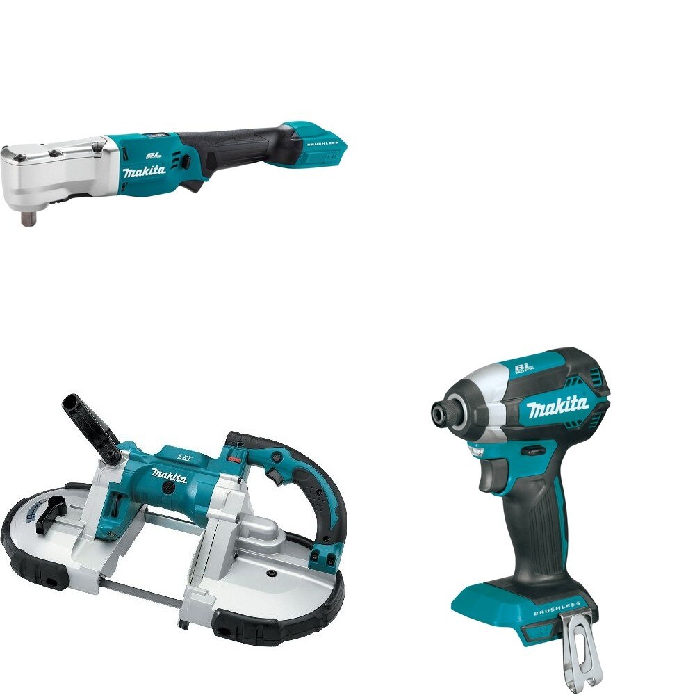 Makita XBP02Z Portable Band Saw W/ XLT05Z Angle Impact Wrench and FREE XDT13Z Impact Driver