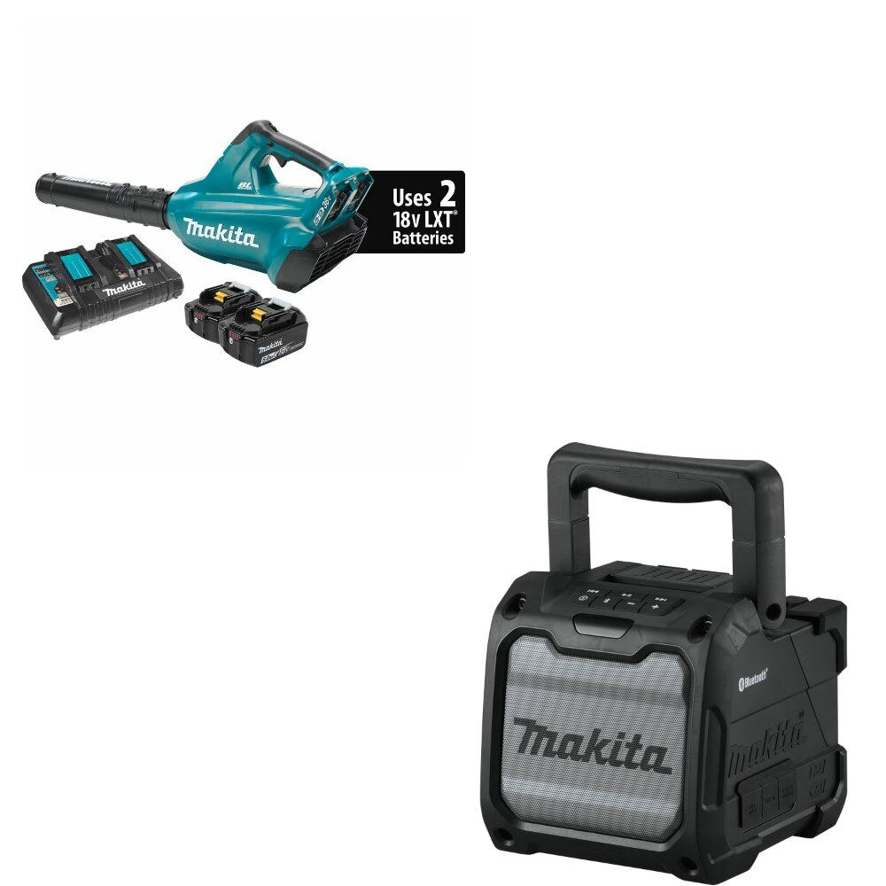 Makita XBU02PT Blower Kit W/ FREE XRM08B Job Site Speaker