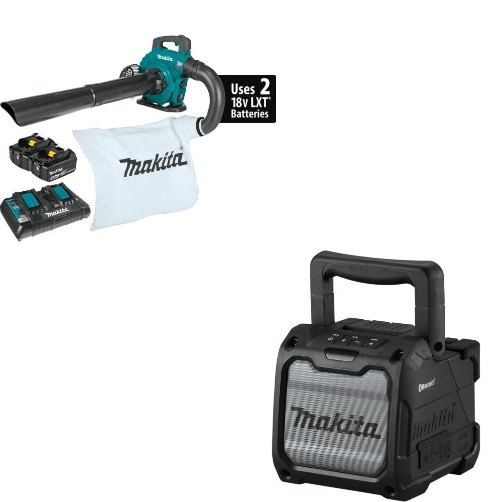 Makita XBU04PTV Blower/Vac Kit W/ FREE XRM08B Speaker