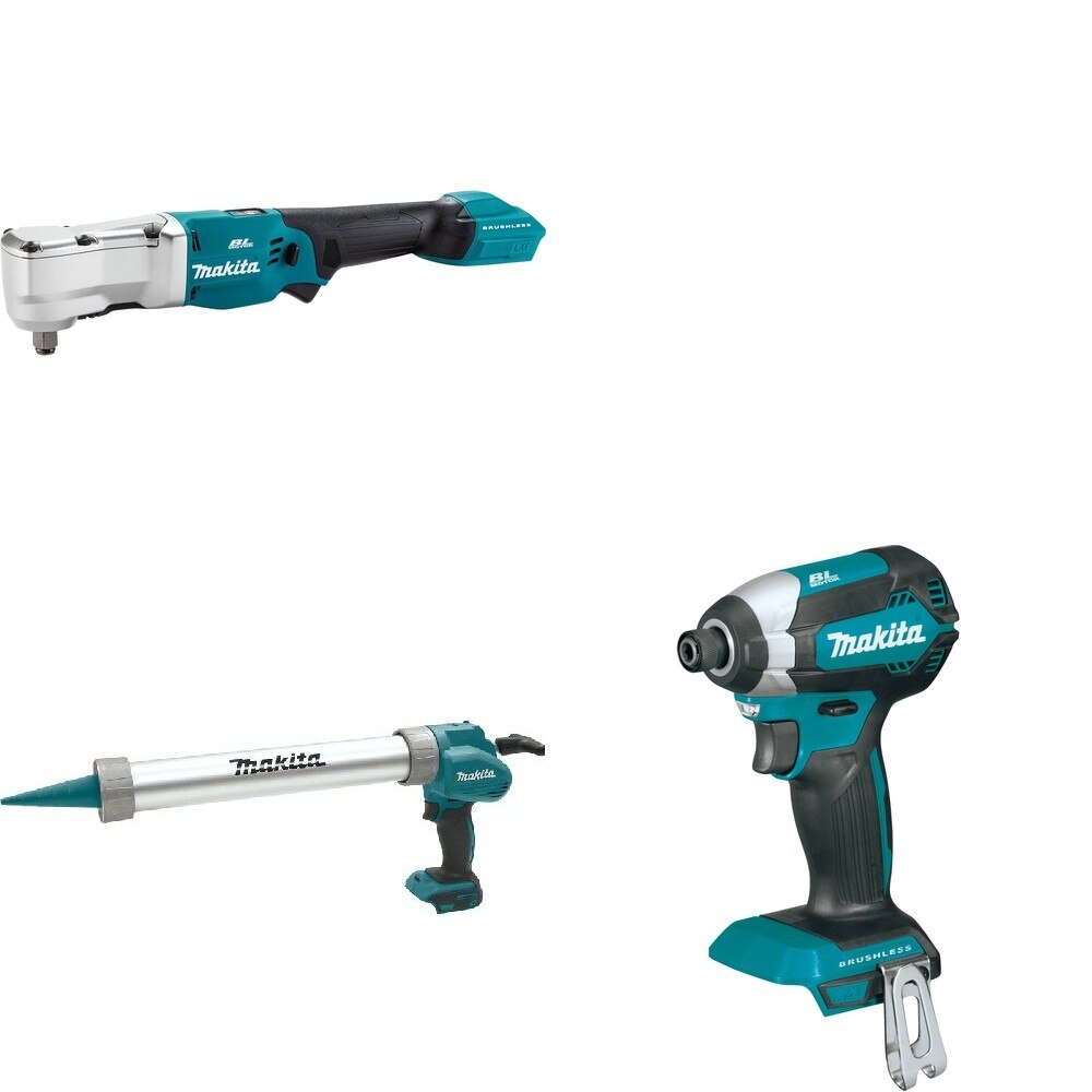 Makita XGC01ZB Caulk and Adhesive Gun W/ XLT04Z Angle Impact Wrench and FREE XDT13Z