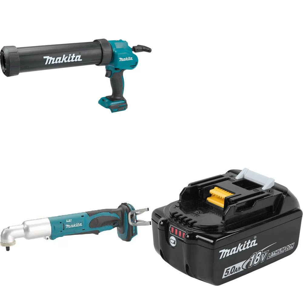 Makita XGC01ZC Caulk Gun Kit W/ XLT02Z Angle Impact Wrench and FREE Battery