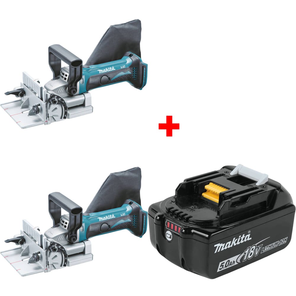 Makita XJP03Z 18V LXT Plate Joiner (Bare Tool) w/ FREE BL1850B 18V 5.0Ah Battery