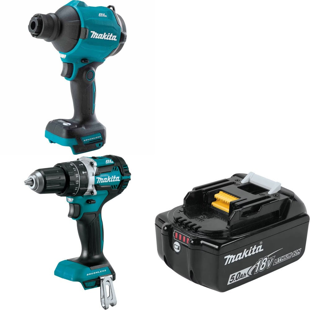 Makita XSA01Z High Speed Blower Kit W/ XPH12Z Drill and FREE BL1850B Battery