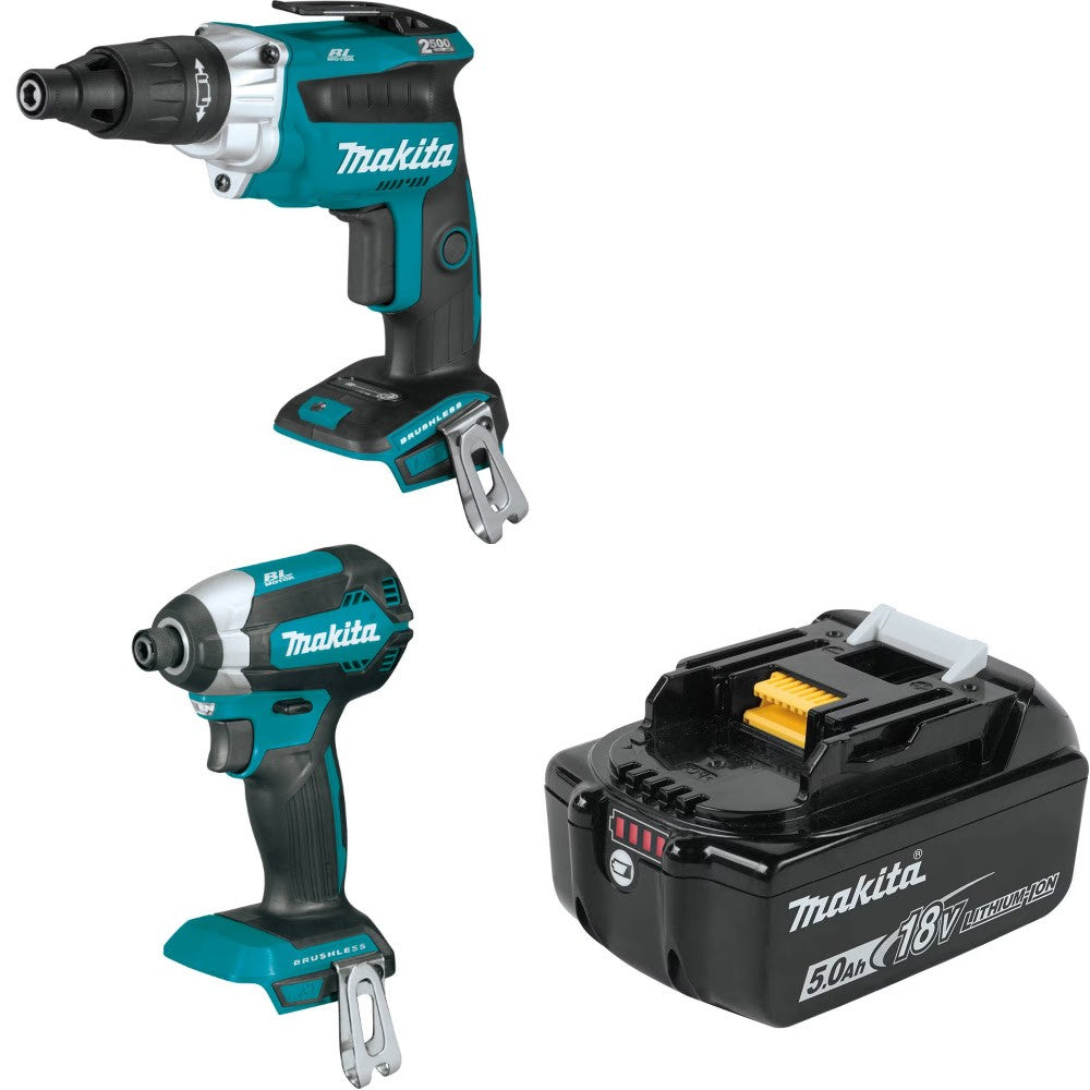 Makita XSF05Z Screwdriver Kit W/ Impact Driver and FREE 5.0Ah Battery