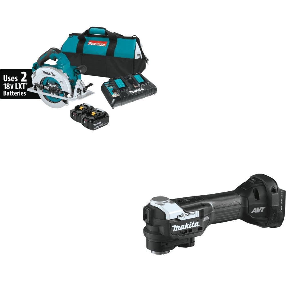 Makita XSH06PT 7-1/4" Circular Saw Kit W/ FREE XMT04ZB Multi-Tool