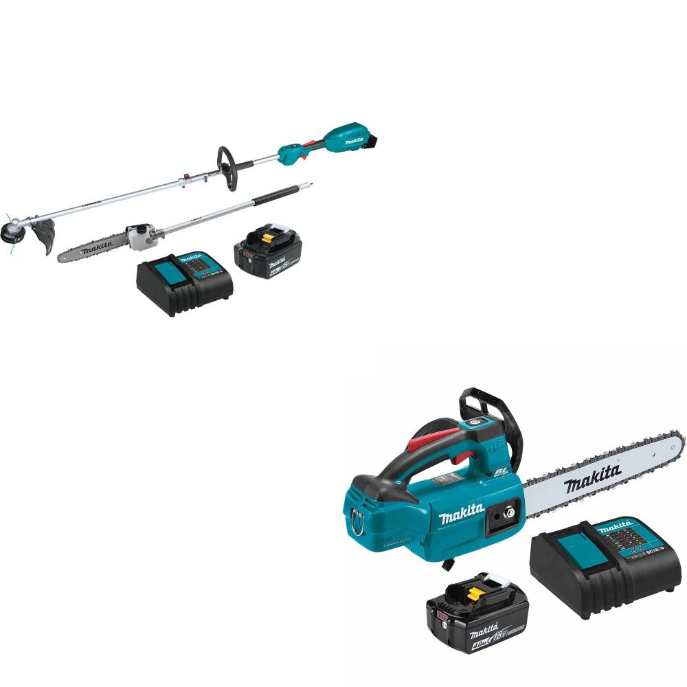 Makita XUX02SM1X4 Power Head Kit W/ FREE XCU10SM1 12" Top Handle Chain Saw