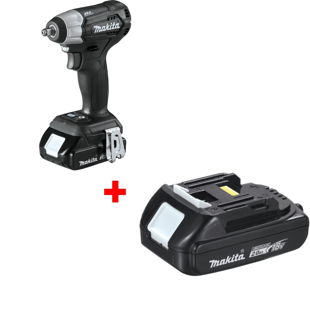 Makita XWT12RB 18V 3/8" Sq Drive Impact Wrench Kit w/ FREE BL1820B 18V Battery