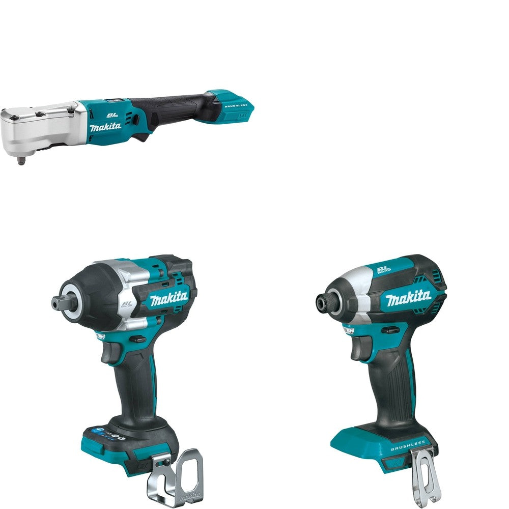 Makita XWT18Z Impact Wrench W/ XLT03Z Angle Impact Wrench and FREE XDT13Z Impact Driver