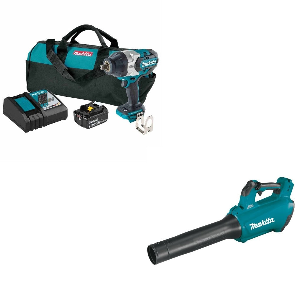 Makita XWT19T Impact Wrench Kit W/ FREE XBU03Z Blower